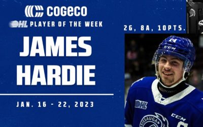 Steelheads’ James Hardie named Cogeco OHL Player of the Week