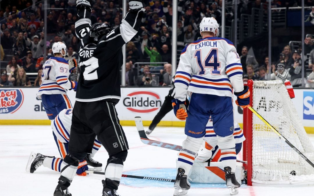 Trevor Moore Scores OT Winner as Kings Beat Oilers, Snatch Series Lead in Game 3